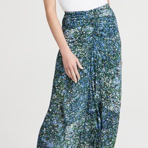 VERONICA BEARD Limani Ruched Midi Skirt